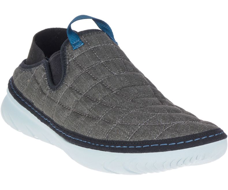 Merrell Hut Moc Miesten Slip On Kengät Mustat | 40803M-2SB