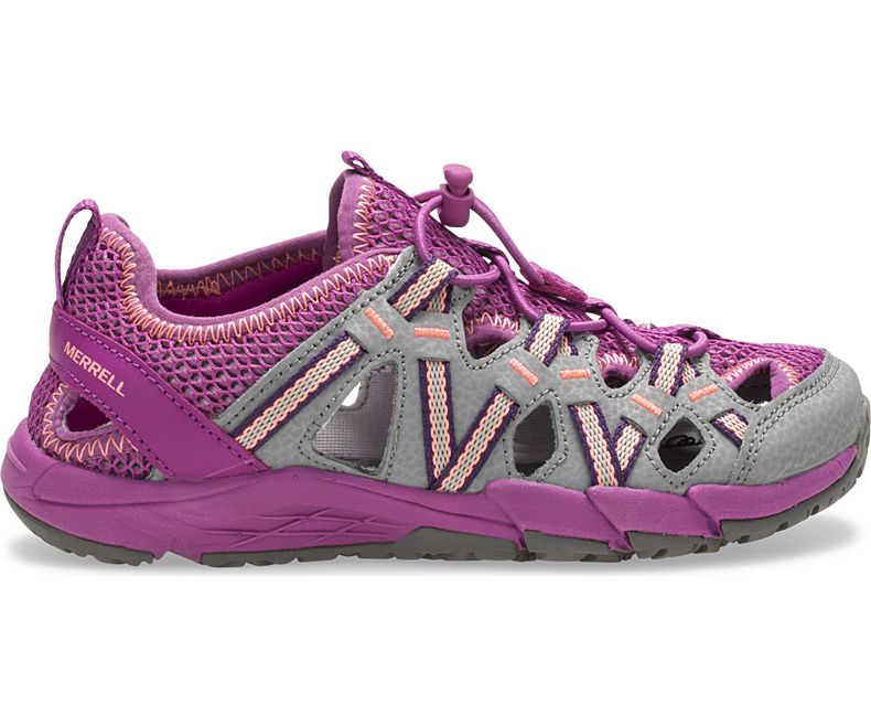 Merrell Hydro Choprock Sandal Lasten Sandaalit Harmaat Violetit | 38789B-1SG