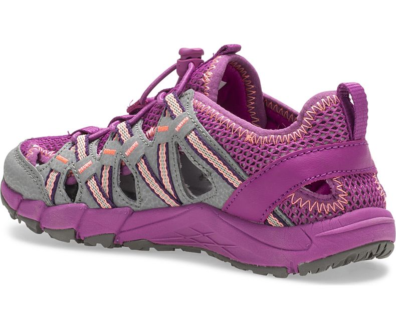 Merrell Hydro Choprock Sandal Lasten Sandaalit Harmaat Violetit | 38789B-1SG