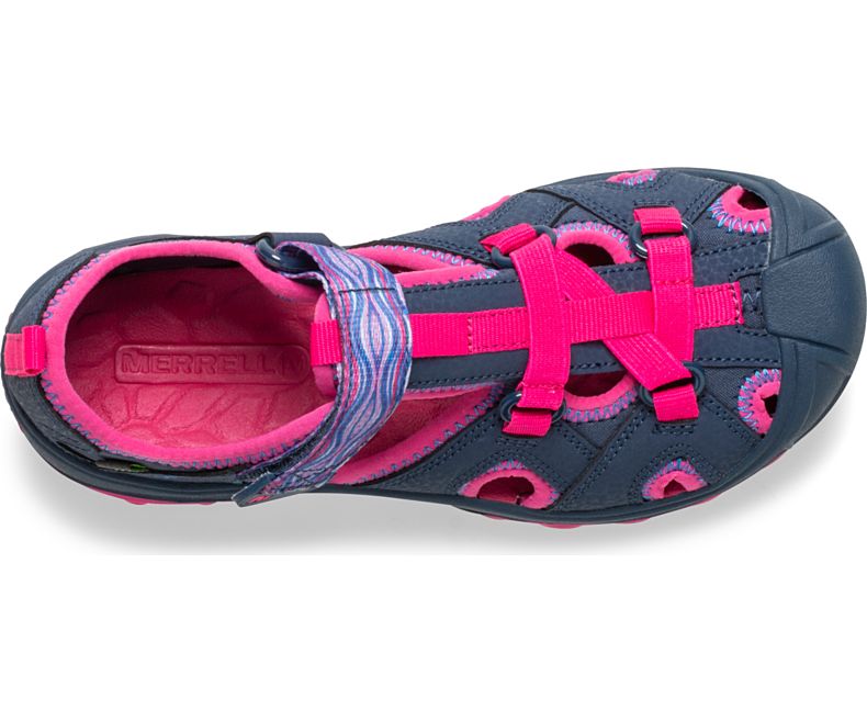 Merrell Hydro Sandal Lasten Sandaalit Laivastonsininen Pinkki | 26222K-1SN