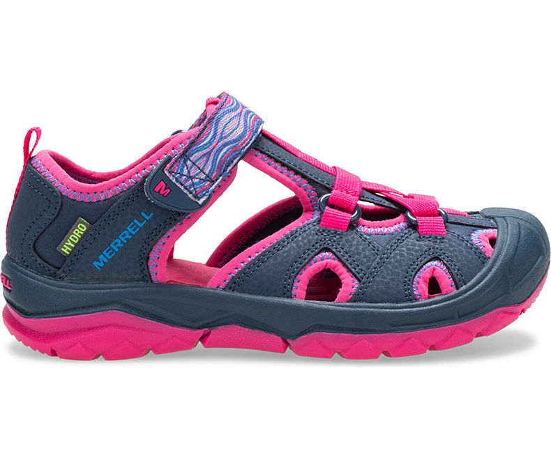 Merrell Hydro Sandal Lasten Sandaalit Laivastonsininen Pinkki | 26222K-1SN