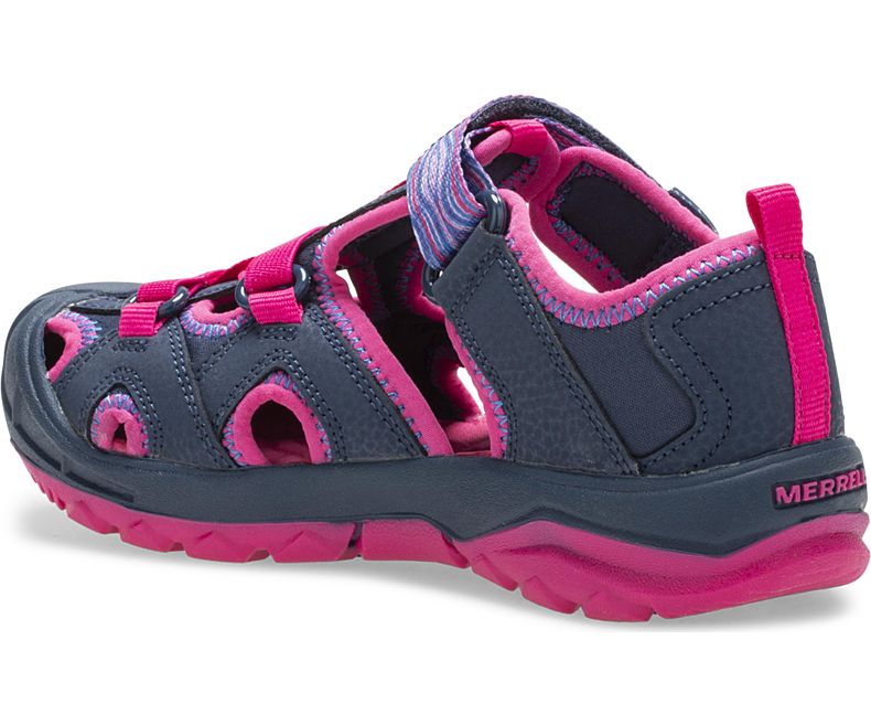 Merrell Hydro Sandal Lasten Sandaalit Laivastonsininen Pinkki | 26222K-1SN