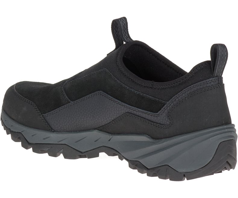 Merrell Icepack Moc Polar Vedenpitävät Miesten Slip On Kengät Mustat | 35132M-2SB