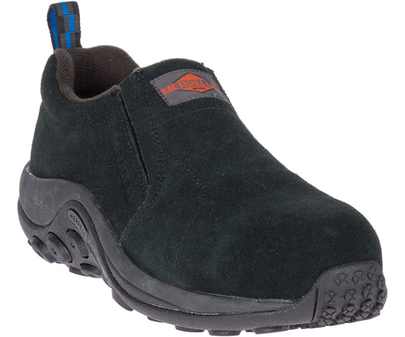 Merrell Jungle Moc Alloy Varvas Työ Shoe Miesten Työkengät Mustat | 40841M-2WB