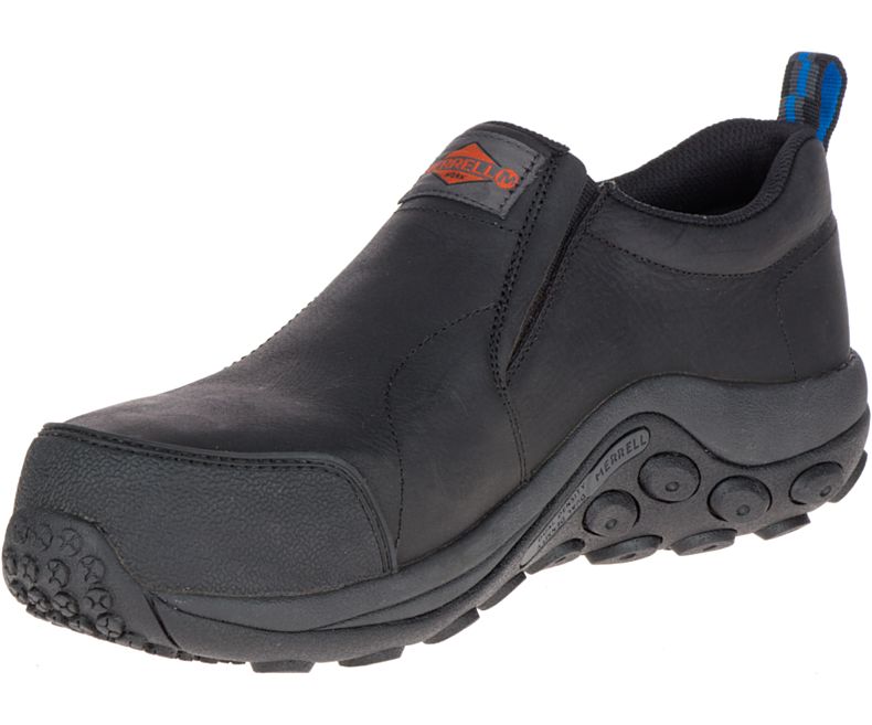 Merrell Jungle Moc Comp Varvas Työ Shoe Miesten Slip On Kengät Mustat | 29093M-2SB