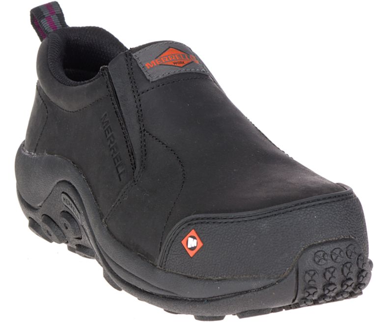 Merrell Jungle Moc Comp Varvas Työ Shoe Naisten Slip On Kengät Mustat | 29095W-1SB