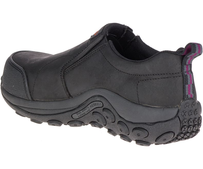 Merrell Jungle Moc Comp Varvas Työ Shoe Naisten Slip On Kengät Mustat | 29095W-1SB