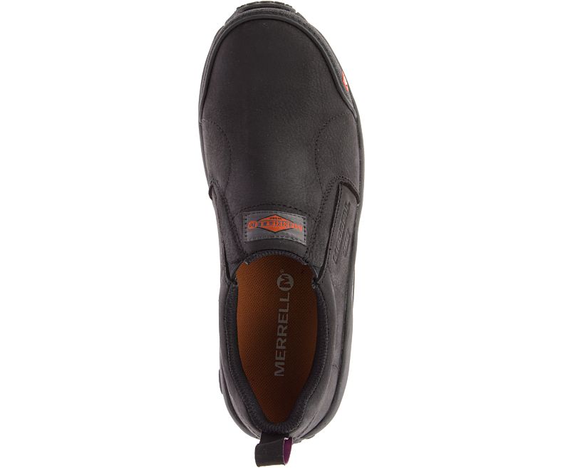 Merrell Jungle Moc ESD Comp Varvas Työ Shoe Naisten Slip On Kengät Mustat | 32731W-1SB