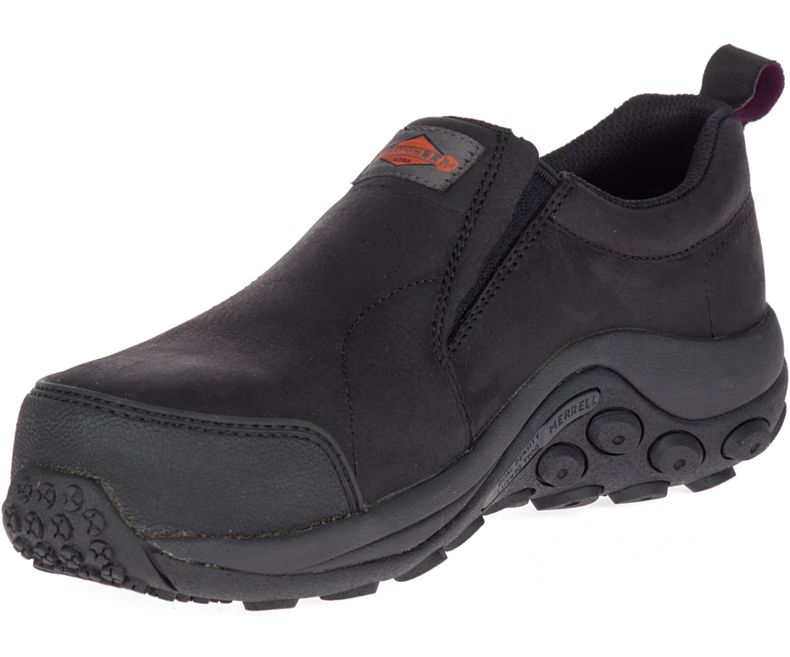 Merrell Jungle Moc ESD Comp Varvas Työ Shoe Naisten Slip On Kengät Mustat | 32731W-1SB