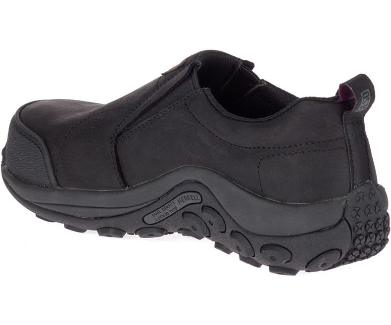 Merrell Jungle Moc ESD Comp Varvas Työ Shoe Naisten Slip On Kengät Mustat | 32731W-1SB