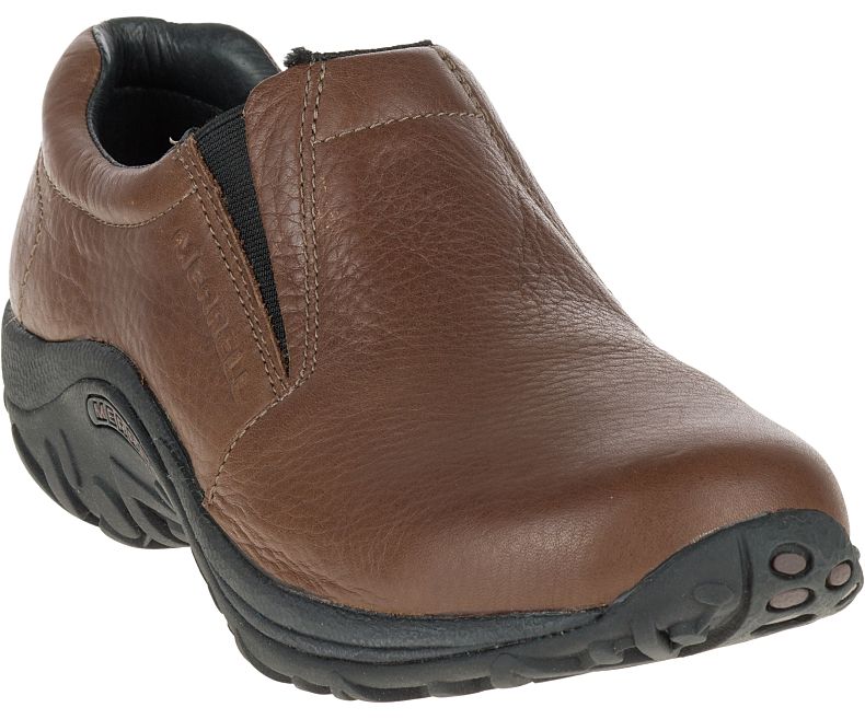 Merrell Jungle Moc Nahkaiset Miesten Pistokkaat Ruskea | 17704M-2CB