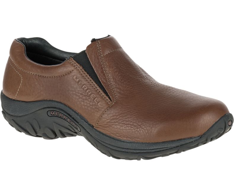 Merrell Jungle Moc Nahkaiset Miesten Pistokkaat Ruskea | 17704M-2CB