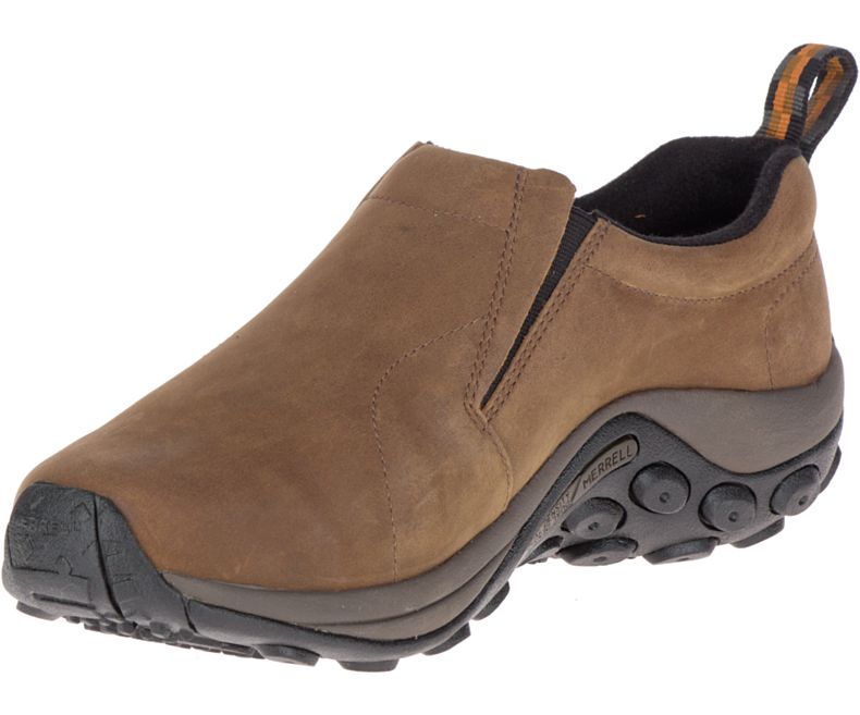 Merrell Jungle Moc Nubuck Leveät Leveys Miesten Pistokkaat Ruskea | 17710M-2CB