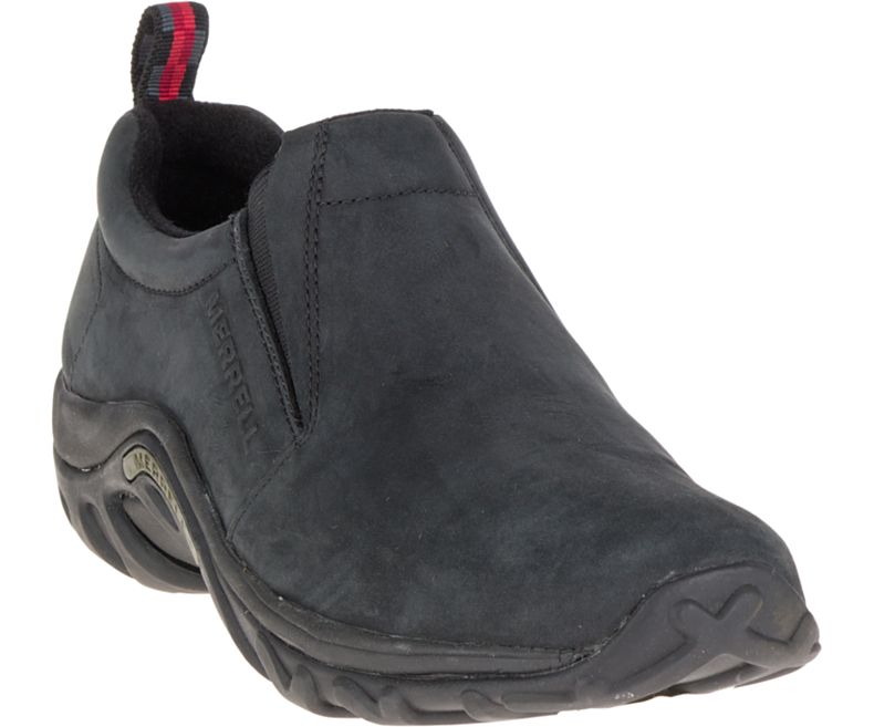 Merrell Jungle Moc Nubuck Miesten Slip On Kengät Mustat | 17705M-2SB