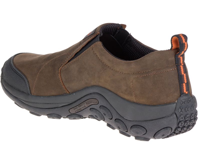 Merrell Jungle Moc Työ Shoe Leveät Leveys Miesten Slip On Kengät Tummanruskea | 29428M-2SD