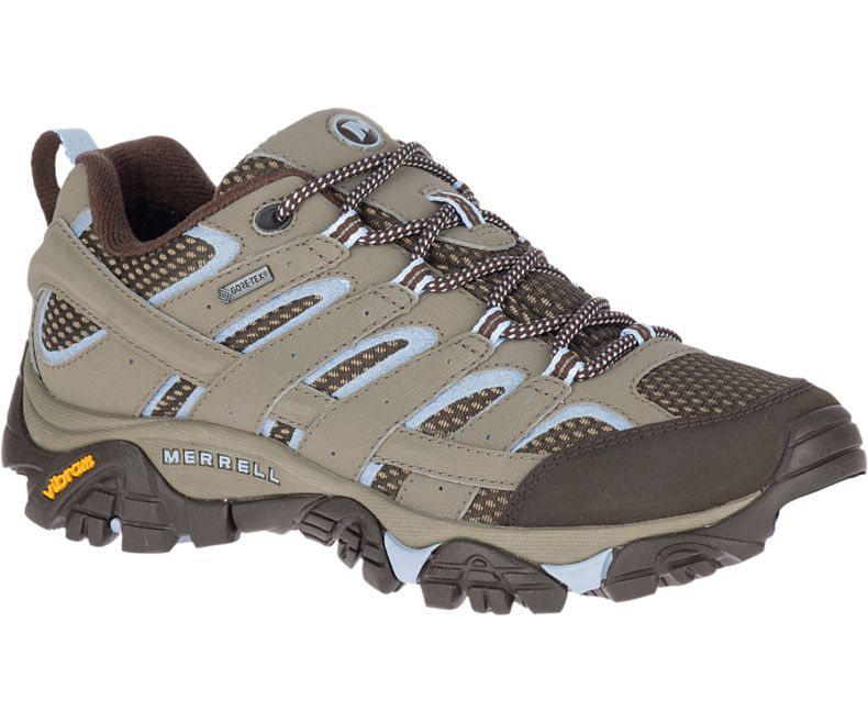 Merrell Moab 2 GORE -TEX® Naisten Vaelluskengät Ruskea Vaaleansininen | 27941W-1HB