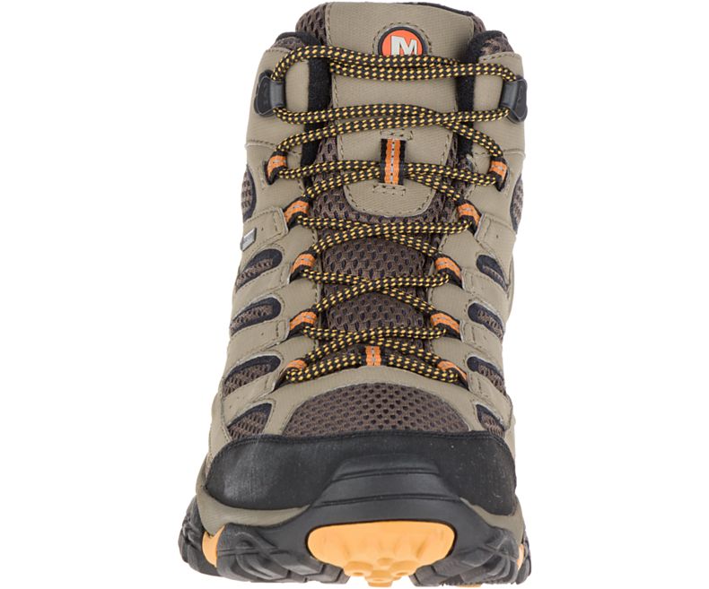 Merrell Moab 2 Mid GORE -TEX® Leveät Leveys Miesten Vaelluskengät Oliivinvihreä | 27836M-2HO