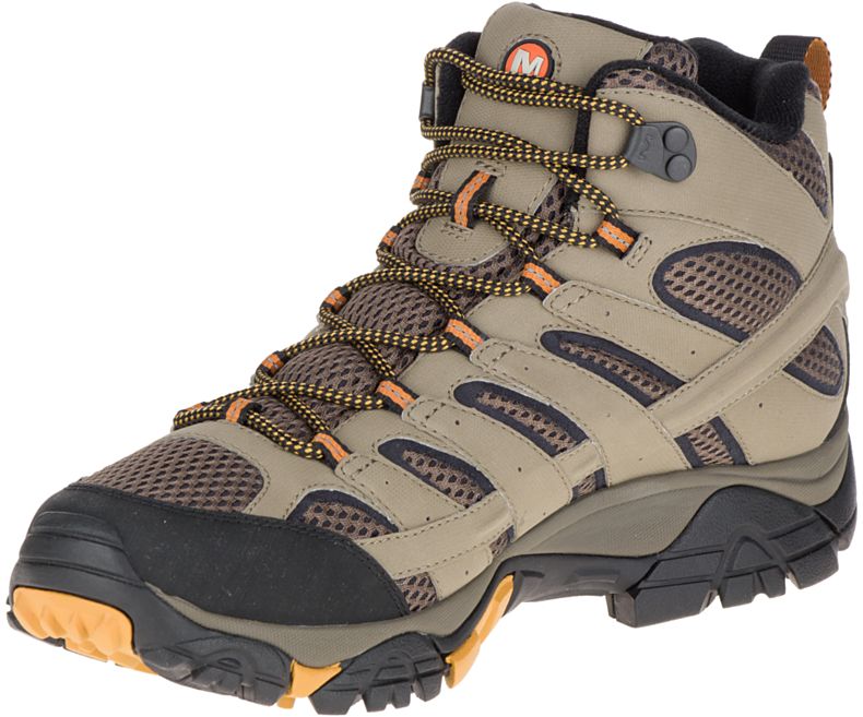 Merrell Moab 2 Mid GORE -TEX® Leveät Leveys Miesten Vaelluskengät Oliivinvihreä | 27836M-2HO