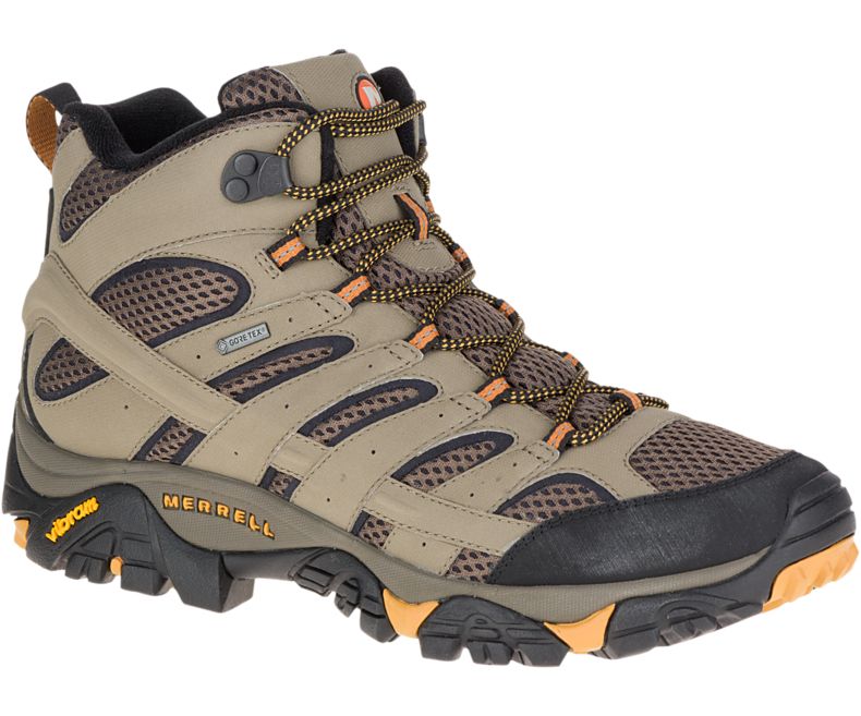 Merrell Moab 2 Mid GORE -TEX® Leveät Leveys Miesten Vaelluskengät Oliivinvihreä | 27836M-2HO