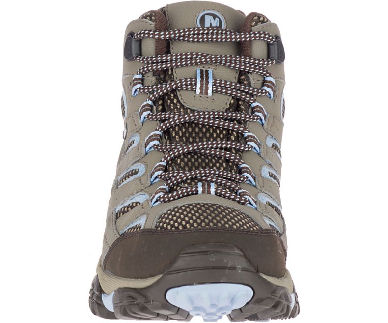 Merrell Moab 2 Mid GORE -TEX® Naisten Vaelluskengät Ruskea Vaaleansininen | 27874W-1HB