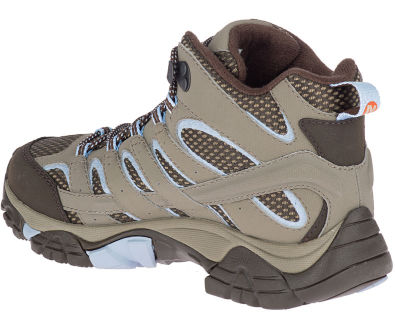 Merrell Moab 2 Mid GORE -TEX® Naisten Vaelluskengät Ruskea Vaaleansininen | 27874W-1HB