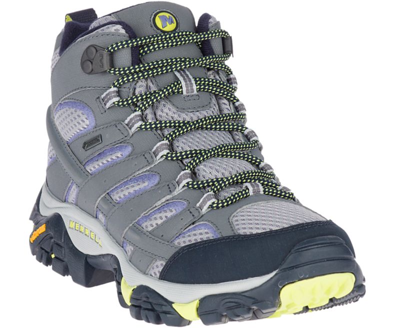 Merrell Moab 2 Mid GORE -TEX® Naisten Vaelluskengät Laivastonsininen Harmaat | 27874W-1HN