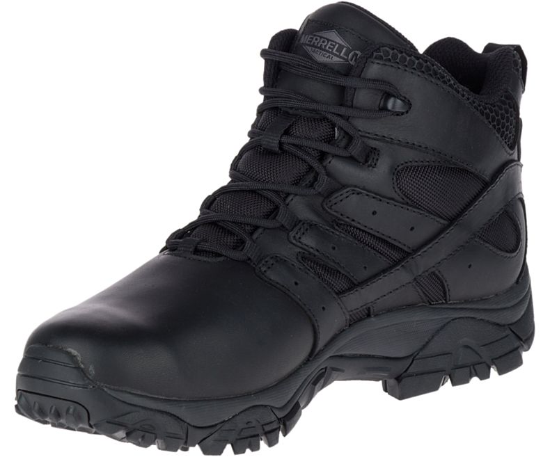 Merrell Moab 2 Mid Tactical Response Vedenpitävät Boot Miesten Työsaappaat Mustat | 31168M-2WB