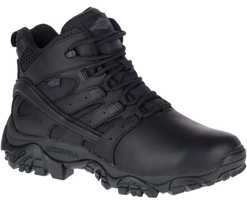 Merrell Moab 2 Mid Tactical Response Vedenpitävät Boot Naisten Työsaappaat Mustat | 31171W-1WB