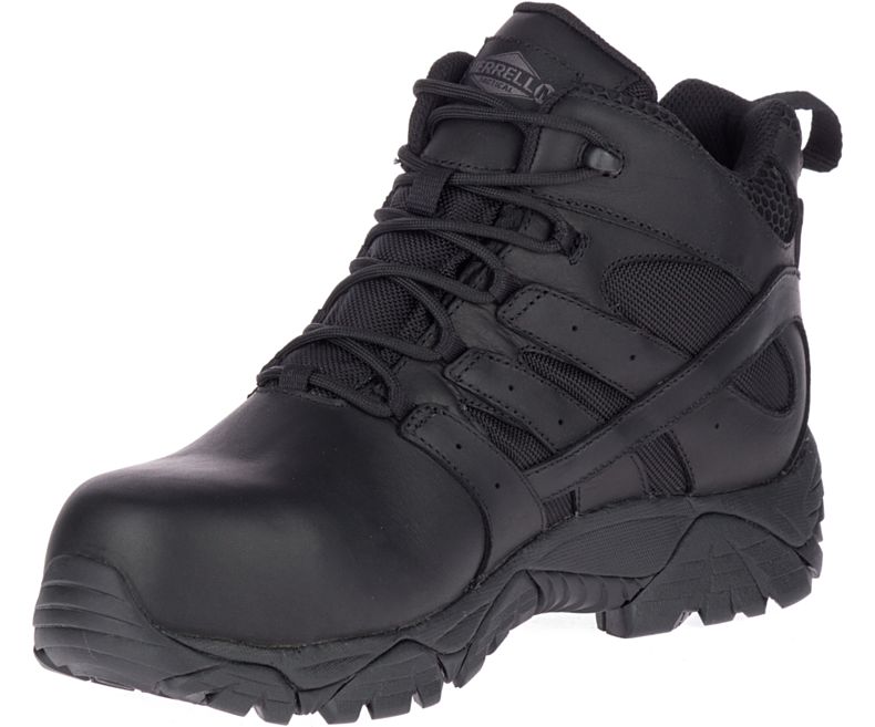 Merrell Moab 2 Mid Tactical Response Vedenpitävät Comp Varvas Työ Boot Miesten Taktiset Saappaat Mustat | 40846M-2TB