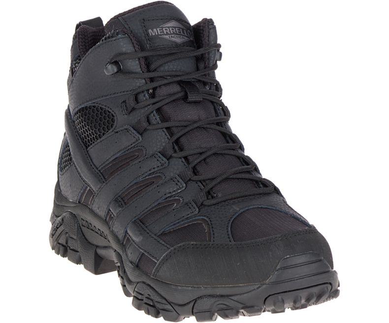 Merrell Moab 2 Mid Tactical Vedenpitävät Boot Miesten Työsaappaat Mustat | 29993M-2WB