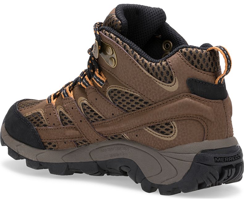 Merrell Moab 2 Mid Vedenpitävät Boot Lasten Saappaat Ruskea | 32844K-2HB