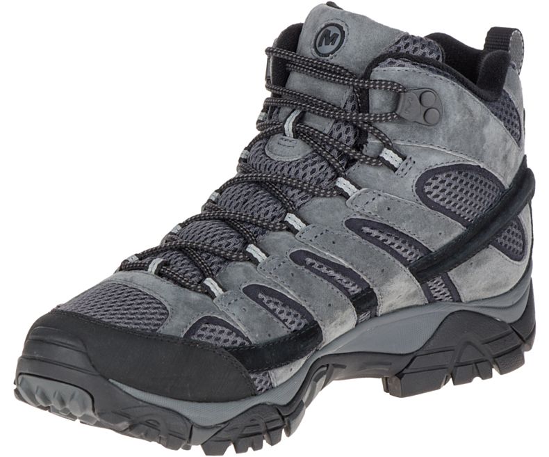 Merrell Moab 2 Mid Vedenpitävät Leveät Leveys Miesten Vaelluskengät Tummanharmaat | 27882M-2HD