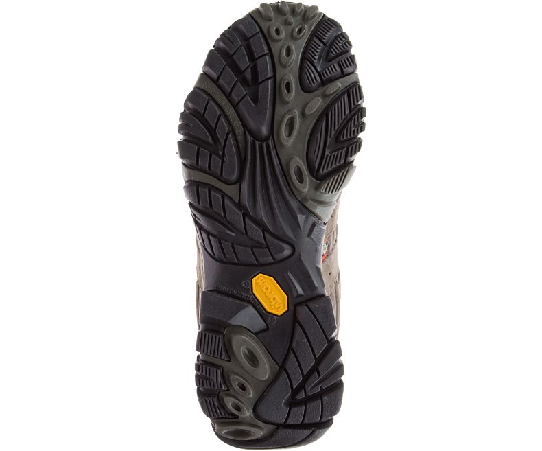 Merrell Moab 2 Mid Vedenpitävät Leveät Leveys Naisten Vaelluskengät Ruskea Tummanpunainen | 27934W-1WB