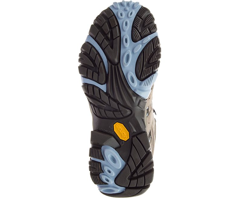 Merrell Moab 2 Mid Vedenpitävät Naisten Vaelluskengät Ruskea Vaaleansininen | 27933W-1HB