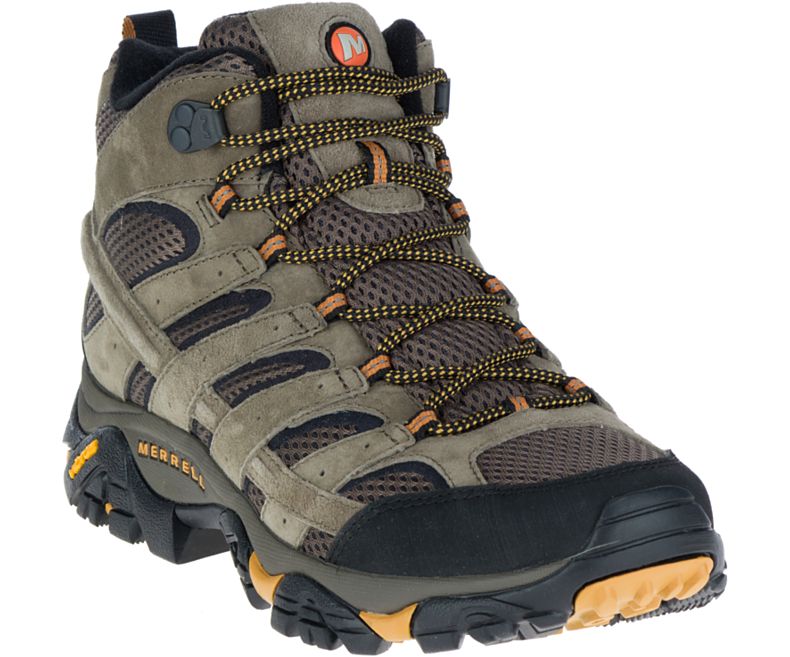 Merrell Moab 2 Mid Ventilator Leveät Leveys Miesten Vaelluskengät Oliivinvihreä | 27936M-2HO