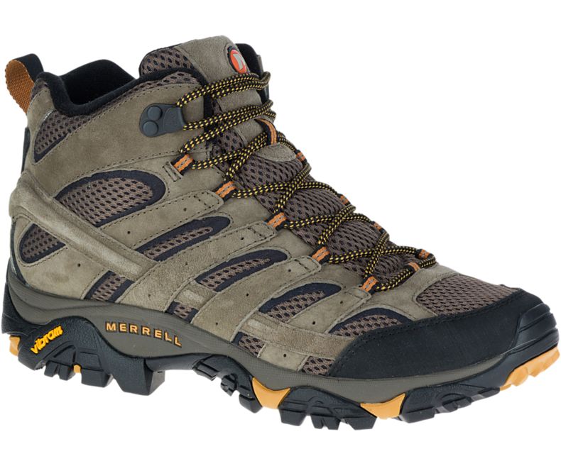 Merrell Moab 2 Mid Ventilator Leveät Leveys Miesten Vaelluskengät Oliivinvihreä | 27936M-2HO