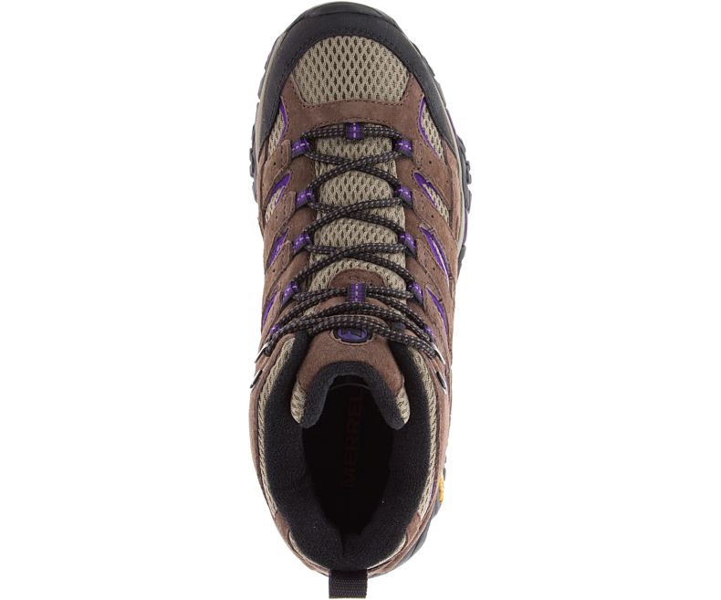 Merrell Moab 2 Mid Ventilator Leveät Leveys Naisten Vaelluskengät Ruskea Violetit | 27938W-1HB