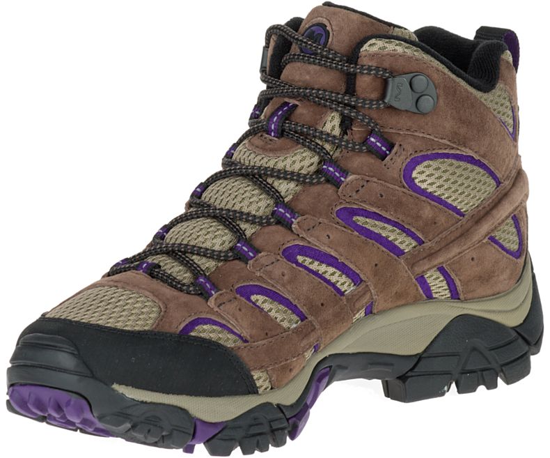 Merrell Moab 2 Mid Ventilator Leveät Leveys Naisten Vaelluskengät Ruskea Violetit | 27938W-1HB