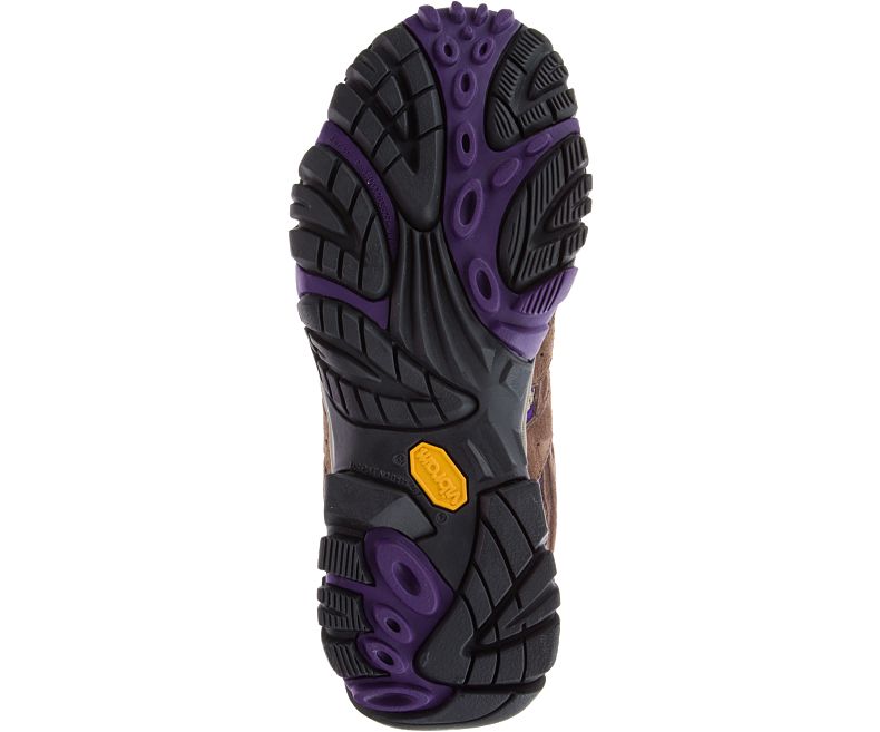 Merrell Moab 2 Mid Ventilator Leveät Leveys Naisten Vaelluskengät Ruskea Violetit | 27938W-1WB