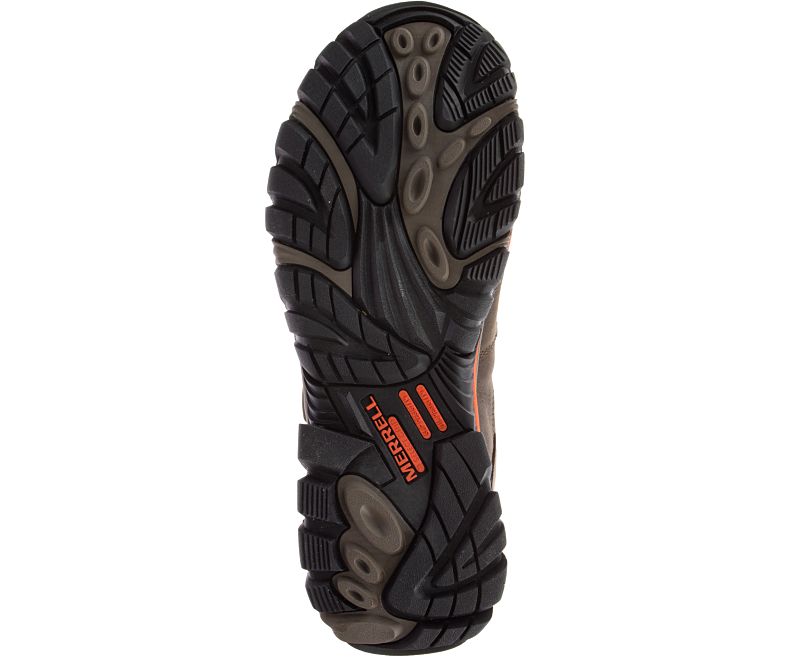 Merrell Moab 2 Peak Mid Vedenpitävät Comp Varvas Työ Boot Miesten Vedenpitävät Talvikengät Tummanruskea | 33504M-2WD