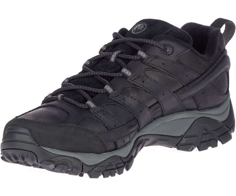 Merrell Moab 2 Prime Leveät Leveys Miesten Vaelluskengät Mustat | 41317M-2HB