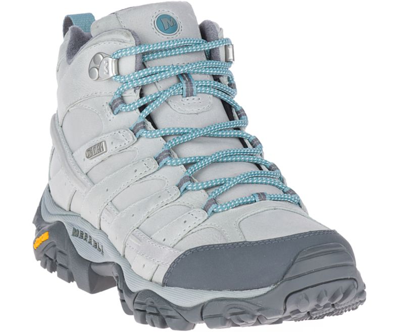 Merrell Moab 2 Prime Mid Vedenpitävät Naisten Vaelluskengät Vaaleanharmaat | 40777W-1HL