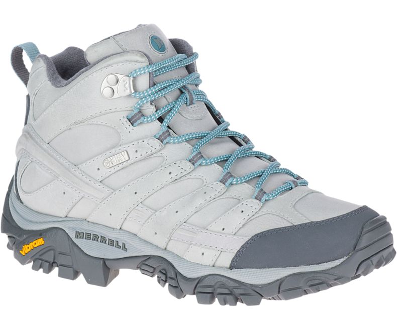 Merrell Moab 2 Prime Mid Vedenpitävät Naisten Vaelluskengät Vaaleanharmaat | 40777W-1HL