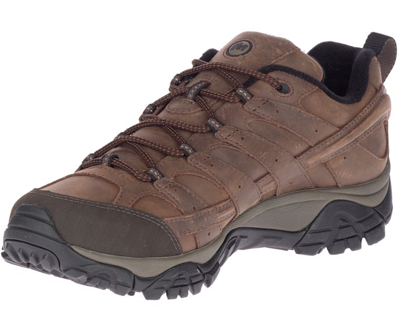 Merrell Moab 2 Prime Vedenpitävät Leveät Leveys Miesten Vaelluskengät Tummanruskea | 40781M-2HD