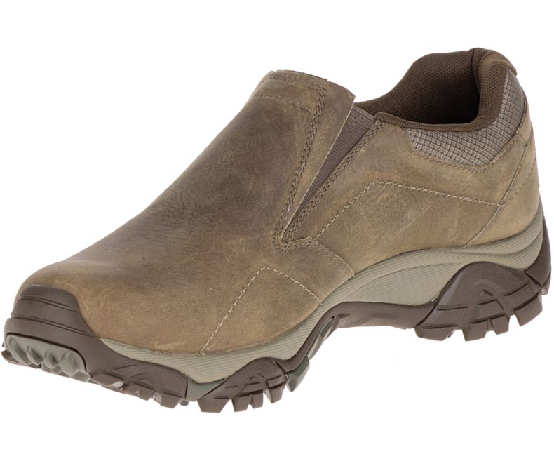 Merrell Moab Adventure Moc Leveät Leveys Miesten Slip On Kengät Oliivinvihreä | 29627M-2SO