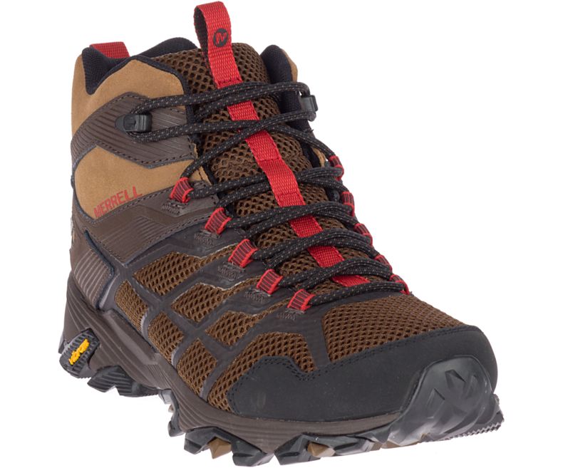 Merrell Moab FST 2 Mid Vedenpitävät Miesten Vaelluskengät Ruskea | 33185M-2HB