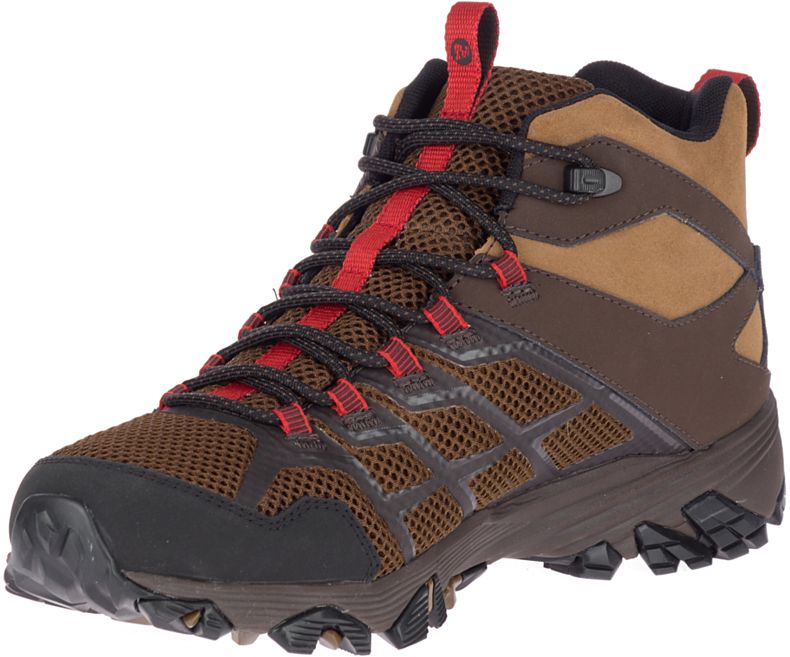 Merrell Moab FST 2 Mid Vedenpitävät Miesten Vaelluskengät Ruskea | 33185M-2HB