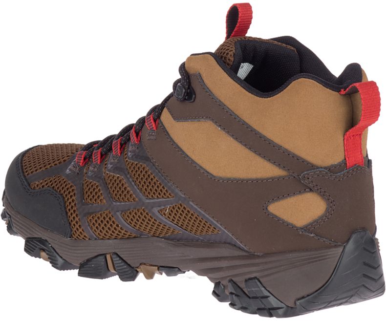 Merrell Moab FST 2 Mid Vedenpitävät Miesten Vaelluskengät Ruskea | 33185M-2HB