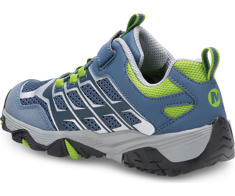 Merrell Moab FST Low A/C Vedenpitävät Sneaker Lasten Saappaat Harmaat Vihreä | 33215K-1SR