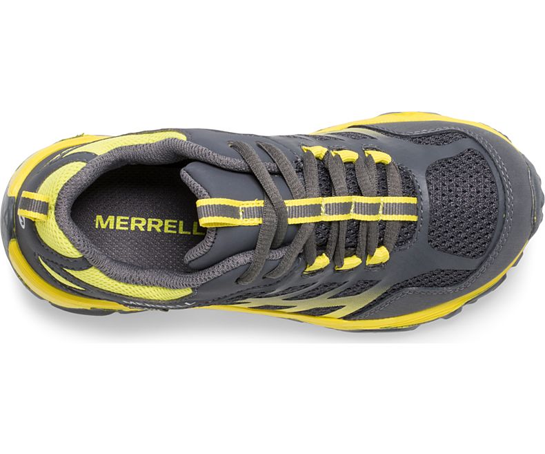 Merrell Moab FST Low Vedenpitävät Lasten Tennarit Harmaat Keltainen | 38774K-1SA